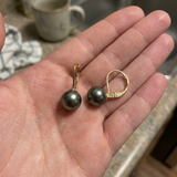 Dormeuses ANAÉ | Or Jaune & Perles de Tahiti