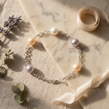 Bracelet NINA | Argent & Perles de Culture Multicolores