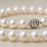 Bracelet Porte Bonheur - Perles d'Eau Douce Blanches
