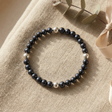 Bracelet Porte Bonheur - Perles d'Eau Douce Black Tahiti