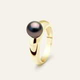 Bague INFINITY | Or Jaune & Perle de Tahiti