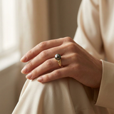 Bague MÉLIA | Or Jaune & Perle de Tahiti
