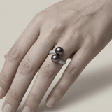 Bague TOI & MOI | Oxydes de Zirconium & Perles de Tahiti