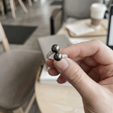 Bague TOI & MOI | Oxydes de Zirconium & Perles de Tahiti
