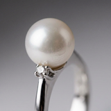 Bague ALEXANDRA | Perle Blanche
