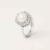 Bague FÉLICIA | Argent & Perle de Culture Blanche