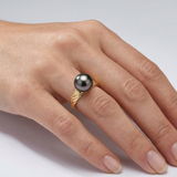 Bague MÉLIA | Or Jaune & Perle de Tahiti
