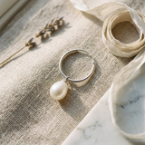Créoles SERENE | Argent et Perles de cultures Blanches