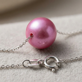 Bracelet Chaîne Forçat - Perle de Culture Rose Fushia