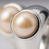 Bague OPALINE | Argent & Perles de Culture Rose