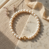 Bracelet NOELYSE | Or Jaune & Perles Blanches