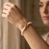 Bracelet NOELYSE | Or Jaune & Perles Blanches