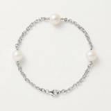 Bracelet Perles de Culture - Diamètre 9-10 mm Blanc
