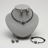 Parure Tahiti — Collier, Boucles & Bracelet