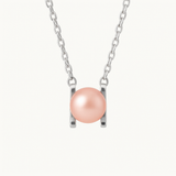 Collier 2C | Argent & Perle de Culture Rose Naturel