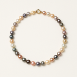 Collier NOELYSE | Or Jaune & Perles Multicolores | 6/7 mm