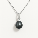 Pendentif ORÉA | Or Blanc & Perle de Culture Black Tahiti 5-6 mm