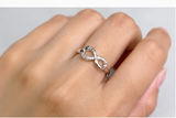 Bague motif "INFINI"  Ajustable