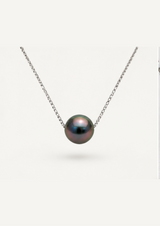 Collier URSULINE | Or blanc & Perle de Tahiti