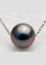 Collier URSULINE | Or blanc & Perle de Tahiti